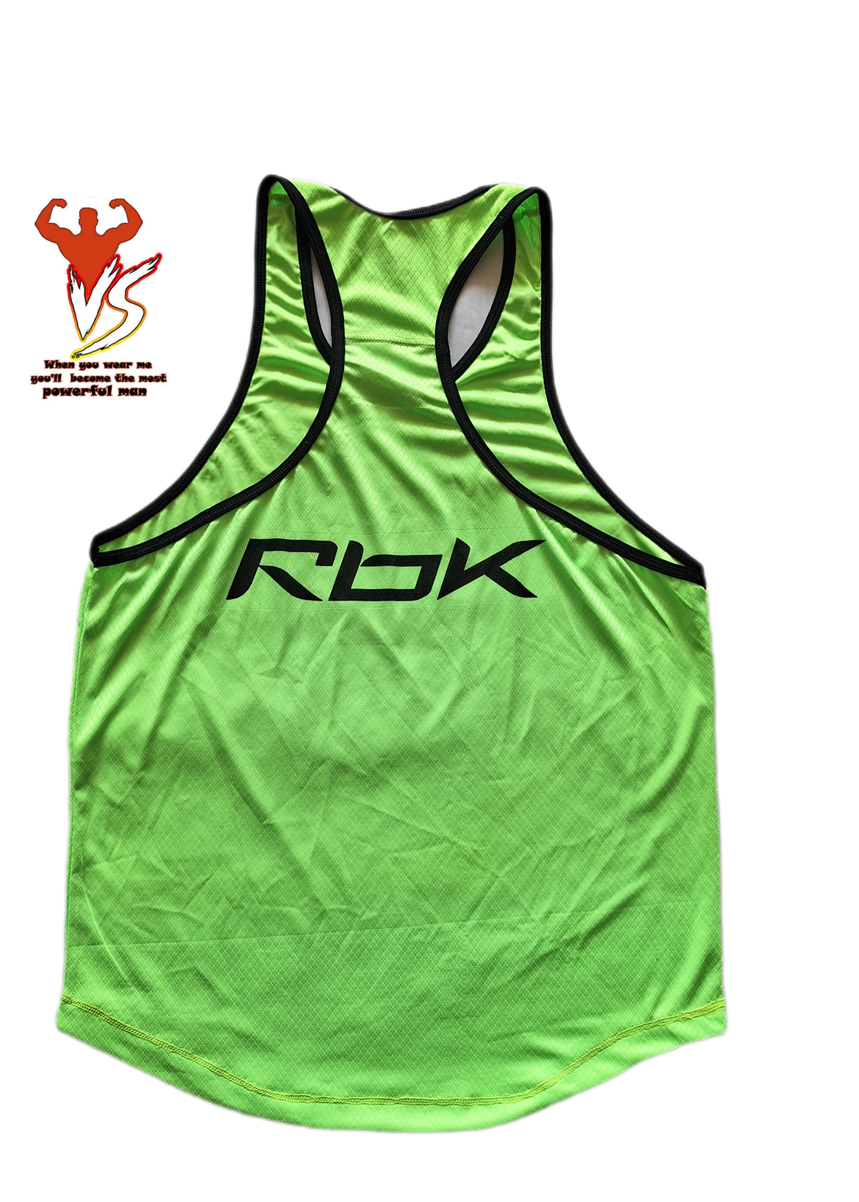 ست رکابی و شلوارک ورزشی مدل Rbk سبز فسفری