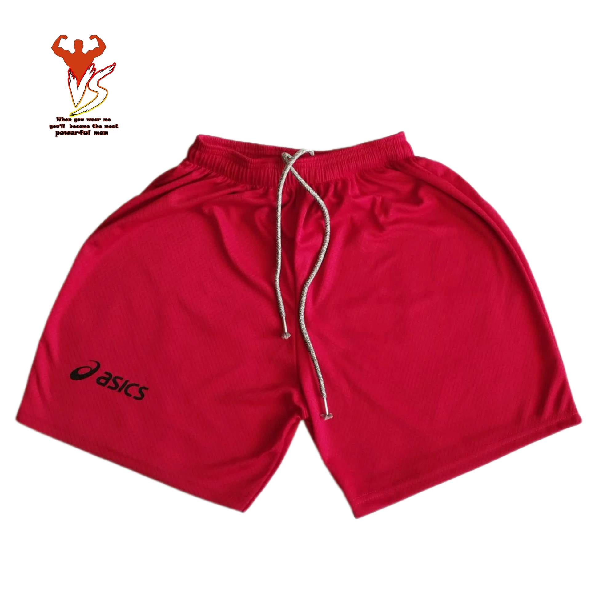 ست تاپ وشلوارک ورزشی مردانه اسیکس قرمز - xl