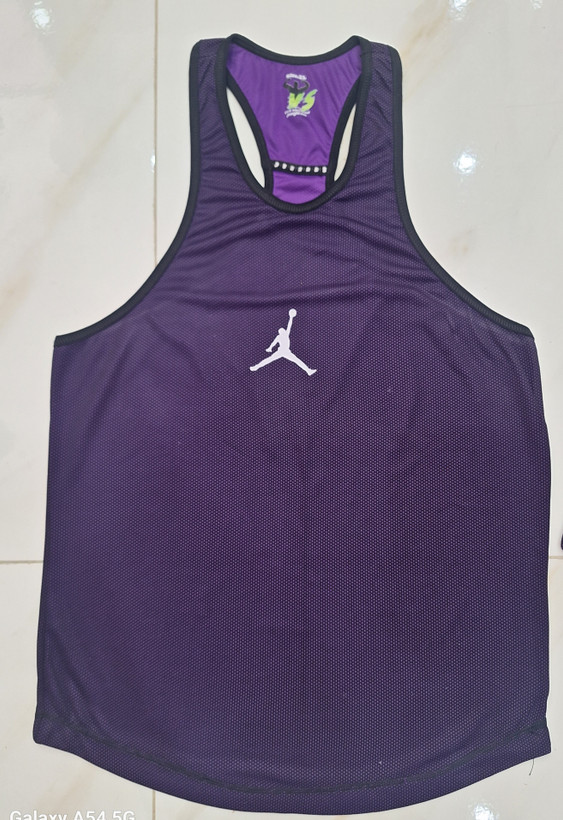 ست رکابی و شلوارک ورزشی مدل jordan purple