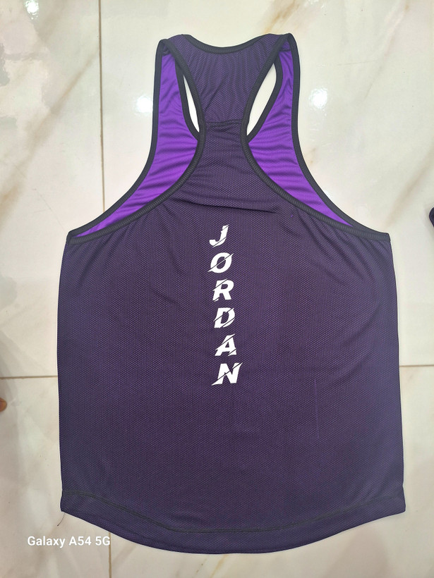 ست رکابی و شلوارک ورزشی مدل jordan purple